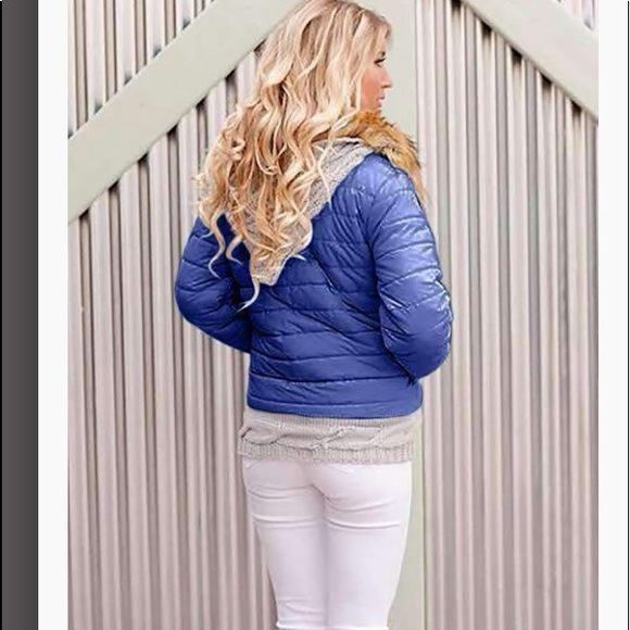 NWT Royal Blue Puffier Coat Jacket - Picture 3 of 3